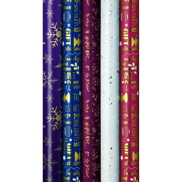 Weihnachten Sortiment Geschenkpapier Shine Bright 25 Röllchen UVP € 4,95 Gesamt UVP € 123,75 Bundle 2025