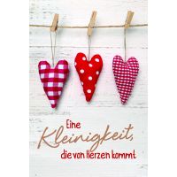 Komma 3 Glücksbotschaften Display - 3 Dekore 6 Stück - UVP: 65,70