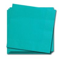 Uni Servietten türkis 33 x 33 cm 3-lagig 20...