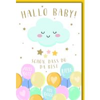 Geburt Baby Freudiges Ereignis Glückwunschkarte mit...