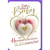 Geburt Baby Freudiges Ereignis Glückwunschkarte mit...