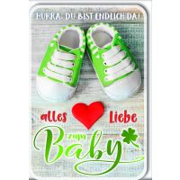 Geburt Baby Freudiges Ereignis Glückwunschkarte mit...