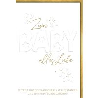 Geburt Baby Freudiges Ereignis Glückwunschkarte mit...