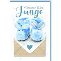 Geburt Baby Junge Geldkarte Karte mit Umschlag...