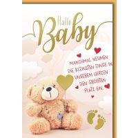 Geburt Baby Freudiges Ereignis Glückwunschkarte mit...