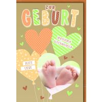 Geburt Baby Freudiges Ereignis Glückwunschkarte mit...