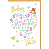 Geburt Baby Freudiges Ereignis Glückwunschkarte mit...