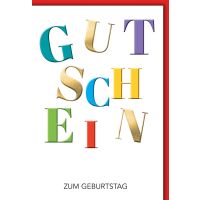 Gutschein Glückwunschkarte mit Briefumschlag...