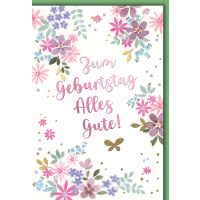 Geburtstag Glückwunschkarte mit Briefumschlag...