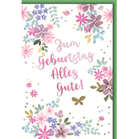 Geburtstag Glückwunschkarte mit Briefumschlag...