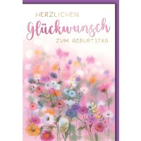 Geburtstag Glückwunschkarte mit Briefumschlag...