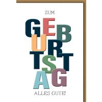 Geburtstag Glückwunschkarte mit Briefumschlag...