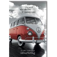 Geburtstag Glückwunschkarte mit Briefumschlag Bus...