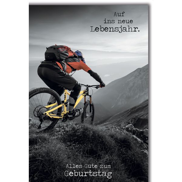 Geburtstag Glückwunschkarte mit Briefumschlag Downhill Gentlemens Club