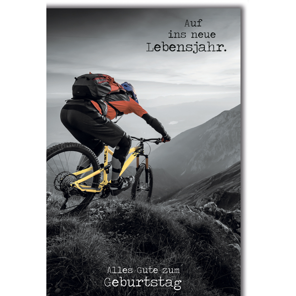 Geburtstag Glückwunschkarte mit Briefumschlag Downhill Gentlemens Club