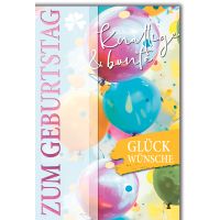 Geburtstag Glückwunschkarte mit Briefumschlag...