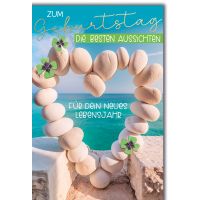 Geburtstag Glückwunschkarte mit Briefumschlag Steinherz