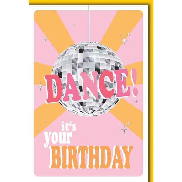 Geburtstag Glückwunschkarte mit Briefumschlag Dance !