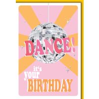 Geburtstag Glückwunschkarte mit Briefumschlag Dance !