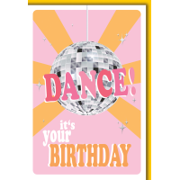 Geburtstag Glückwunschkarte mit Briefumschlag Dance !