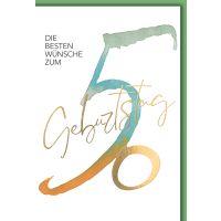50. Geburtstag Glückwunschkarte mit Briefumschlag...