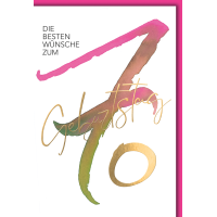 A 70. Geburtstag Glückwunschkarte mit Briefumschlag...