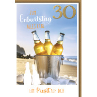 30. Geburtstag Glückwunschkarte mit Briefumschlag...