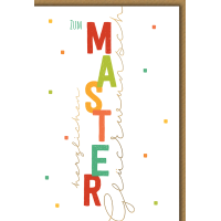 Master Glückwunschkarte mit Briefumschlag Bunt