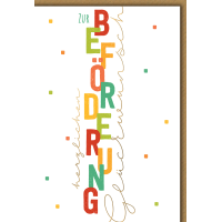 Beförderung Glückwunschkarte mit Briefumschlag...