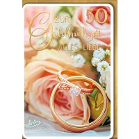Goldhochzeit Glückwunschkarte mit Briefumschlag...