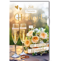 Hochzeitstag Drehzahl Glückwunschkarte mit...