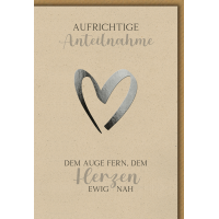 Trauer Beileid Kondolenzkarte mit Umschlag Aufrichtige...
