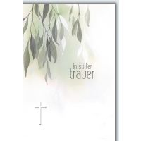 Trauer Beileid Kondolenzkarte mit Umschlag In stiller...