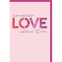 Hochzeitskarten Glückwunschkarte mit Briefumschlag...