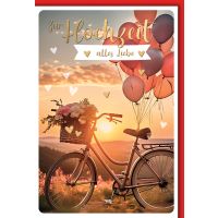 Hochzeitskarten Glückwunschkarte mit Briefumschlag...