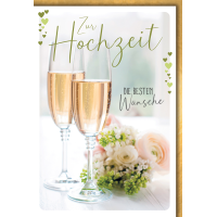 Hochzeitskarten Glückwunschkarte mit Briefumschlag...