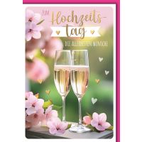 Hochzeitstag Glückwunschkarte mit Briefumschlag...