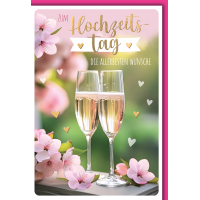 Hochzeitstag Glückwunschkarte mit Briefumschlag...
