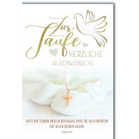 Taufe Glückwunschkarte mit Briefumschlag Taufschuhe...