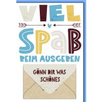 Allgemeine Wünsche Geldkarte Grußkarte mit...