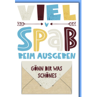 Allgemeine Wünsche Geldkarte Grußkarte mit...