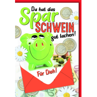 Allgemeine Wünsche Geldkarte Grußkarte mit...