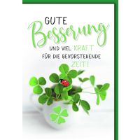 Genesung Grußkarte mit Briefumschlag Gute...