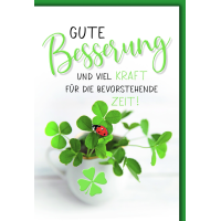 Genesung Grußkarte mit Briefumschlag Gute...