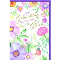 Geburtstag Glückwunschkarte mit Briefumschlag Viele...