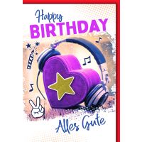 Geburtstag Glückwunschkarte mit Briefumschlag Happy...
