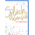 Geburtstag Glückwunschkarte mit Briefumschlag Schriftzug in Gold