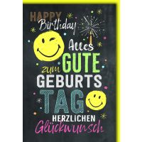 Geburtstag Glückwunschkarte mit Briefumschlag...