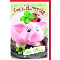 Geburtstag Glückwunschkarte mit Briefumschlag...