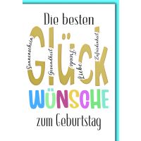Geburtstag Glückwunschkarte mit Briefumschlag Die...